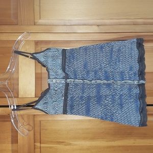 Free People Tank Top Blue/Gray Size Small
